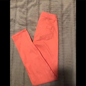 Coral Skinny Leg Jeggings!